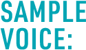 SAMPLE VOICE: